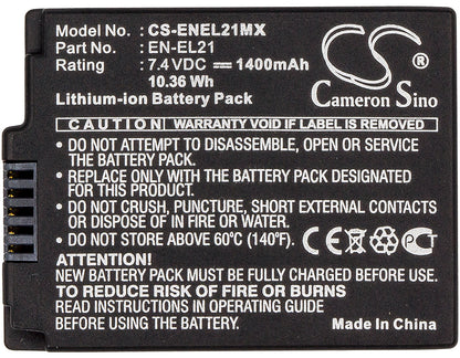 Replacement Battery for NiKon 1 V2 – Camera – 1400mAh / 7.4V