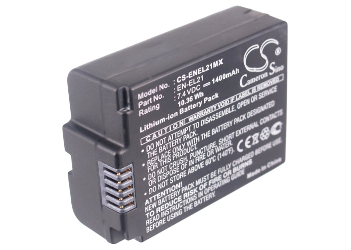 Replacement Battery for Nikon  1 V2 – Camera – 1400mAh / 10.36Wh / 7.4V