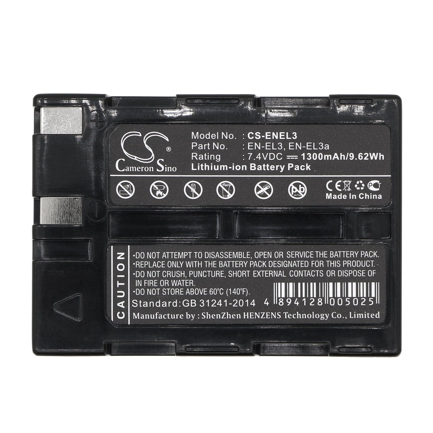 Replacement Battery for NIKON  D100 – Camera – 1300mAh / 7.4V