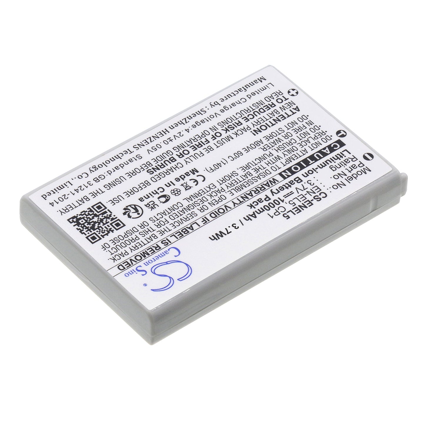 Replacement Battery for NIKON  Coolpix 3700 – Camera – 1000mAh / 3.7Wh / 3.7V