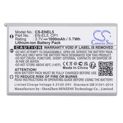 Replacement Battery for NiKon | KLICKTEL Coolpix 3700 – Camera – 1000mAh / 3.7V