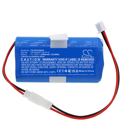 Replacement Battery for Electropan Ilife V3S – Vacuum – 2600mAh / 11.1V