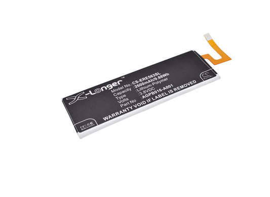 Replacement Battery for Sony Ericsson Xperia M5 – Mobile, SmartPhone – 2600mAh / 3.8V