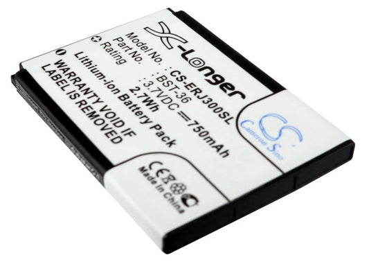 Replacement Battery for Sony Ericsson J300i – Mobile, SmartPhone – 750mAh / 3.7V
