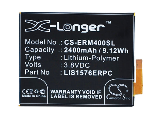 Replacement Battery for Sony Ericsson Xperia M4 – Mobile, SmartPhone – 2400mAh / 3.8V