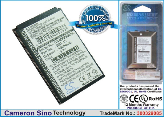 Replacement Battery for Sony Ericsson P800 – Mobile, SmartPhone – 1000mAh / 3.7V