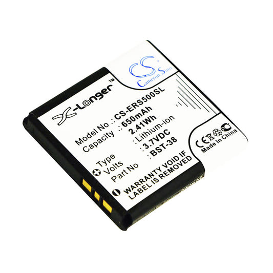 Replacement Battery for Sony Ericsson W580c – Mobile, SmartPhone – 650mAh / 3.7V