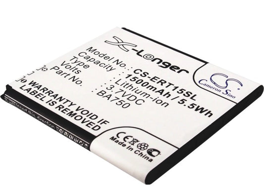Replacement Battery for Sony Ericsson Xperia Arc – Mobile, SmartPhone – 1500mAh / 3.7V