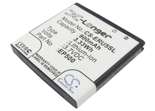 Replacement Battery for Sony Ericsson U5 – Mobile, SmartPhone – 900mAh / 3.7V