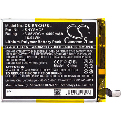 Replacement Battery for Sony Xperia 10 III 5G – Mobile, SmartPhone – 4400mAh / 3.85V