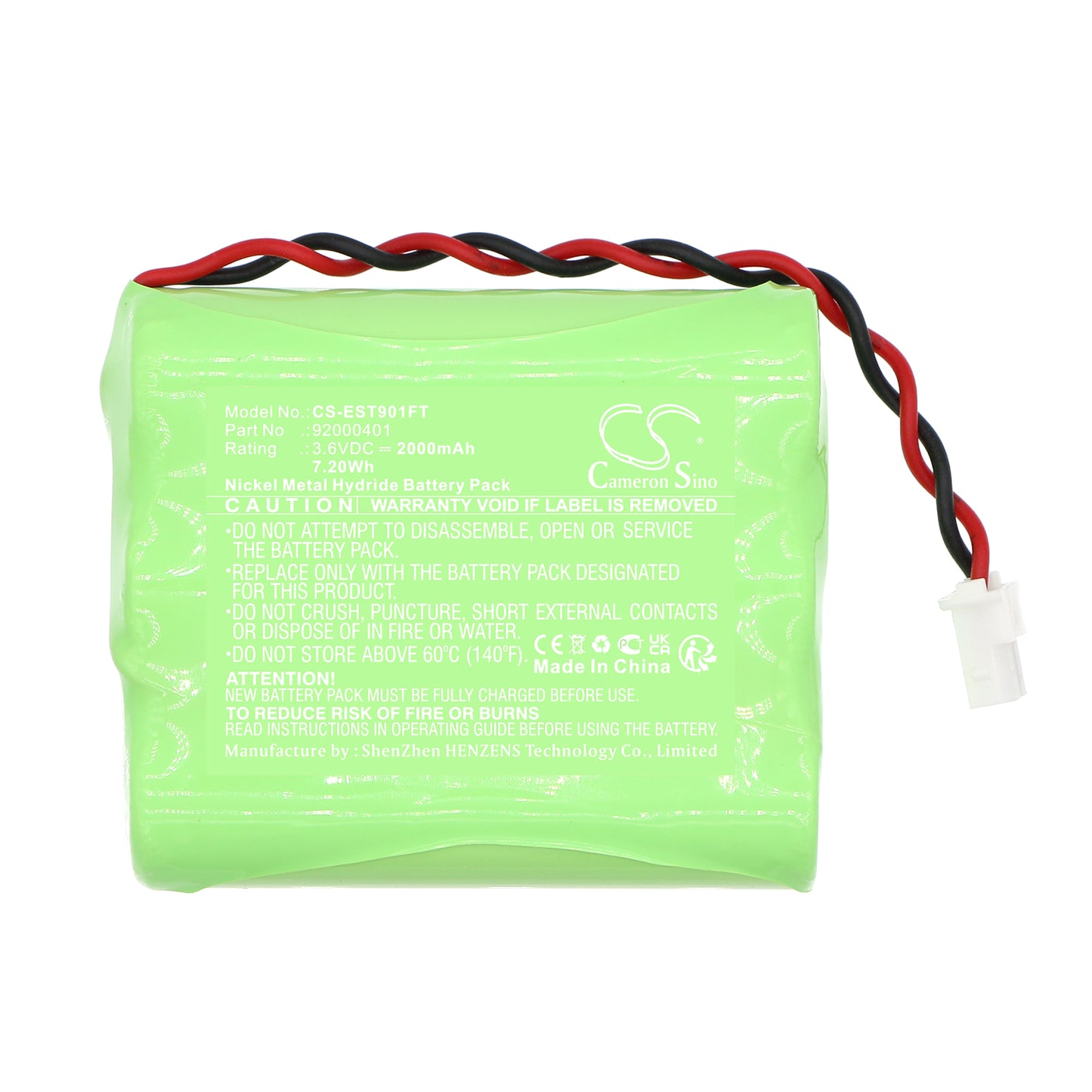 Replacement Battery for Esotec 901021 – Solar Battery – 2000mAh / 3.6V - image 3