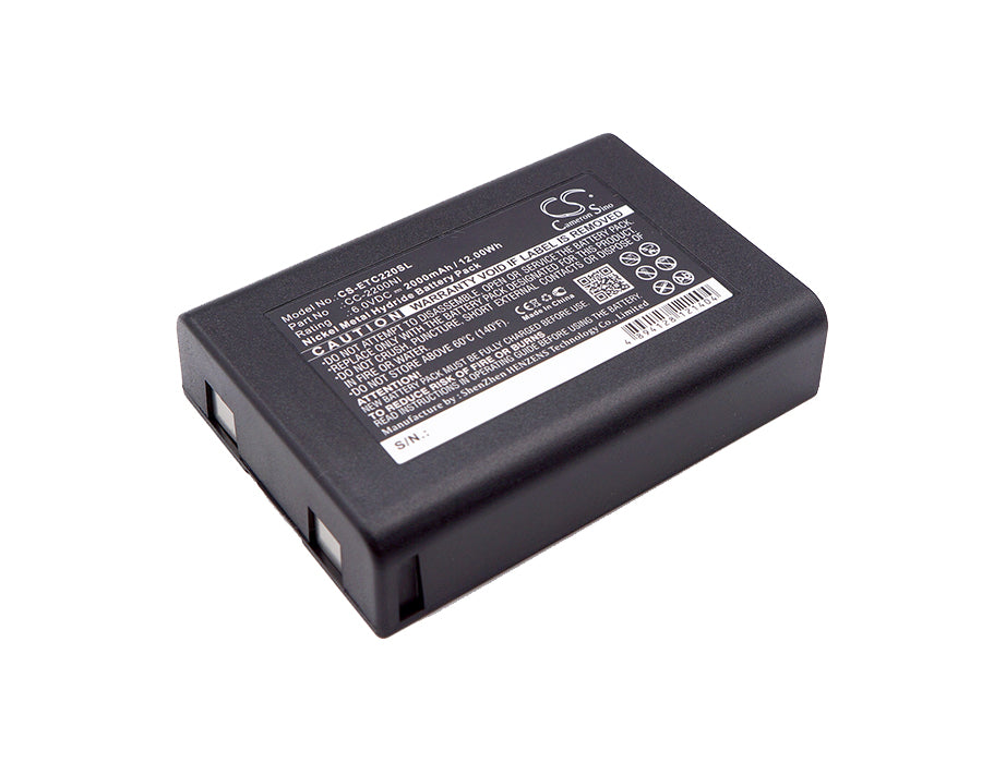Replacement Battery for Eartec Comstar Com-Center – Wireless Headset – 2000mAh / 6V - image 1
