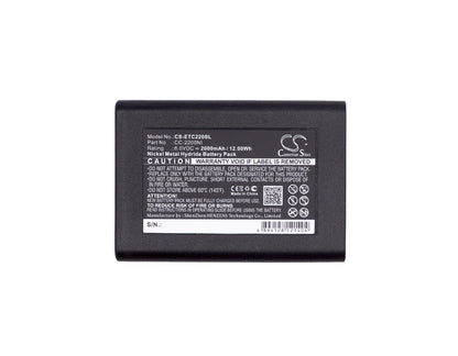 Replacement Battery for Eartec Comstar Com-Center – Wireless Headset – 2000mAh / 6V - image 3