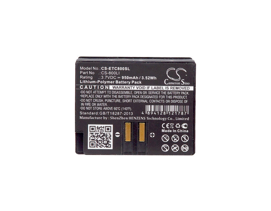 Replacement Battery for Eartec  ComStar Wireless Headsets – Wireless Headset – 950mAh / 3.52Wh / 3.7V