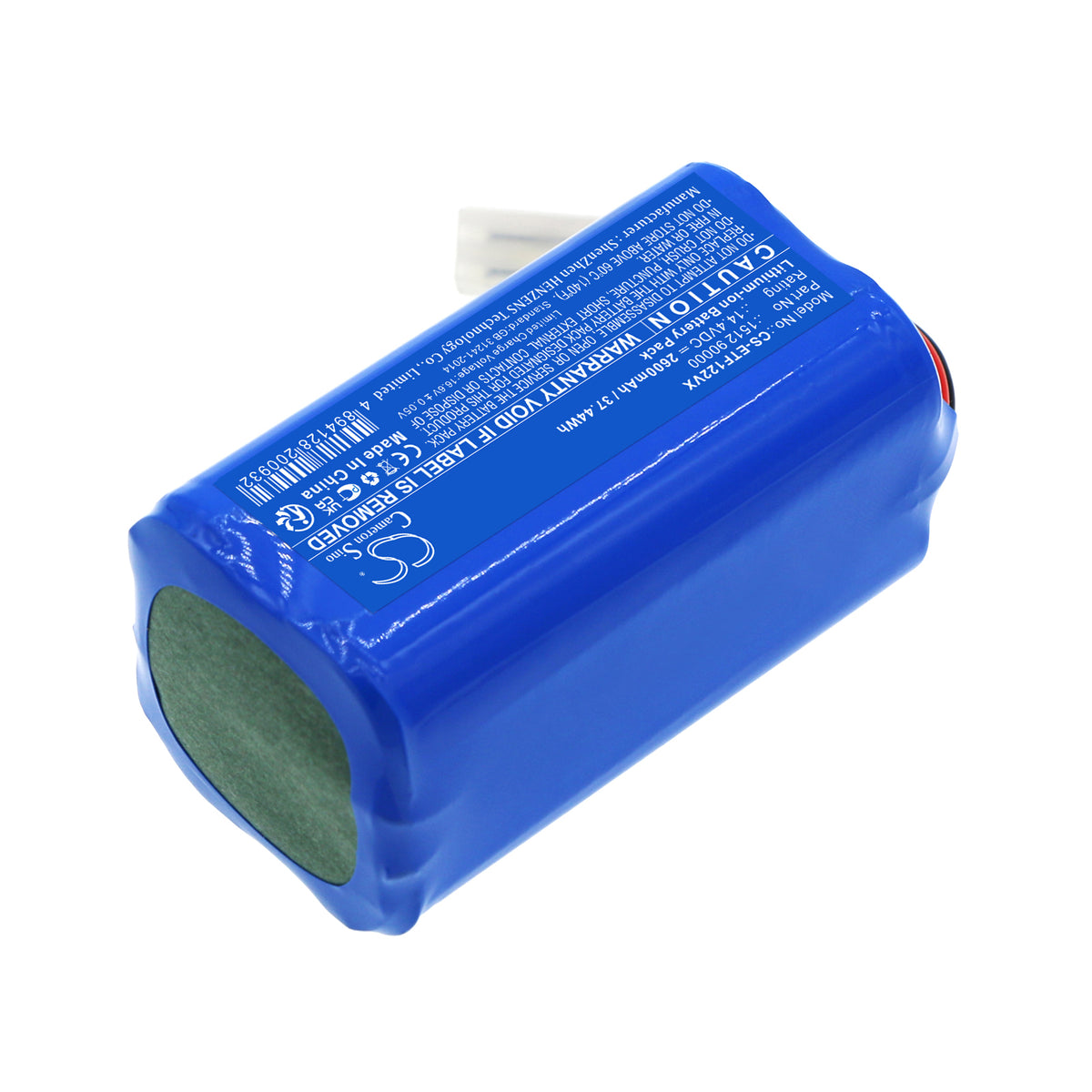 Replacement Battery for ETA | Hüttermann 1226 90000 – Vacuum – 2600mAh / 14.4V