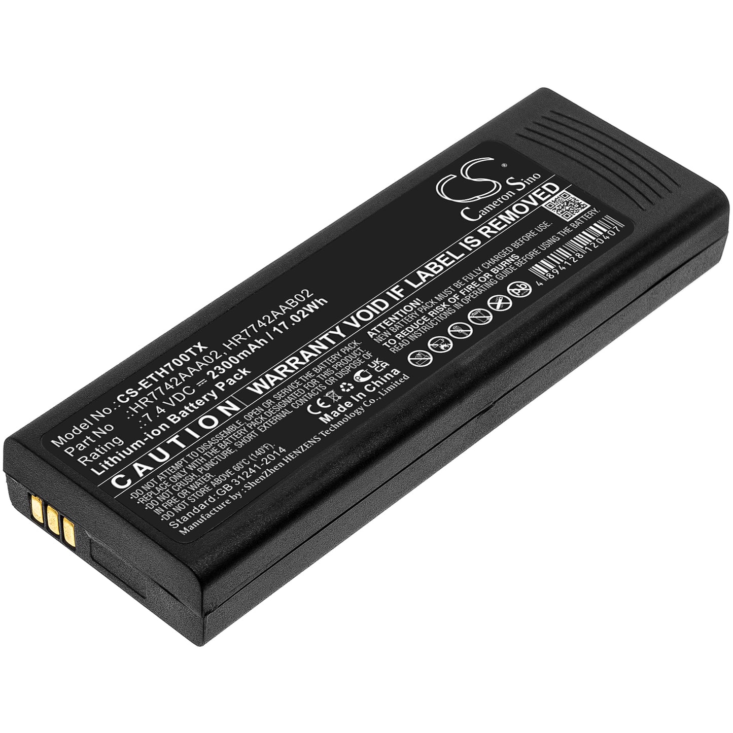 Replacement Battery for Cassidian | EADS TPH700 – Two-Way Radio – 2300mAh / 7.4V - image 1