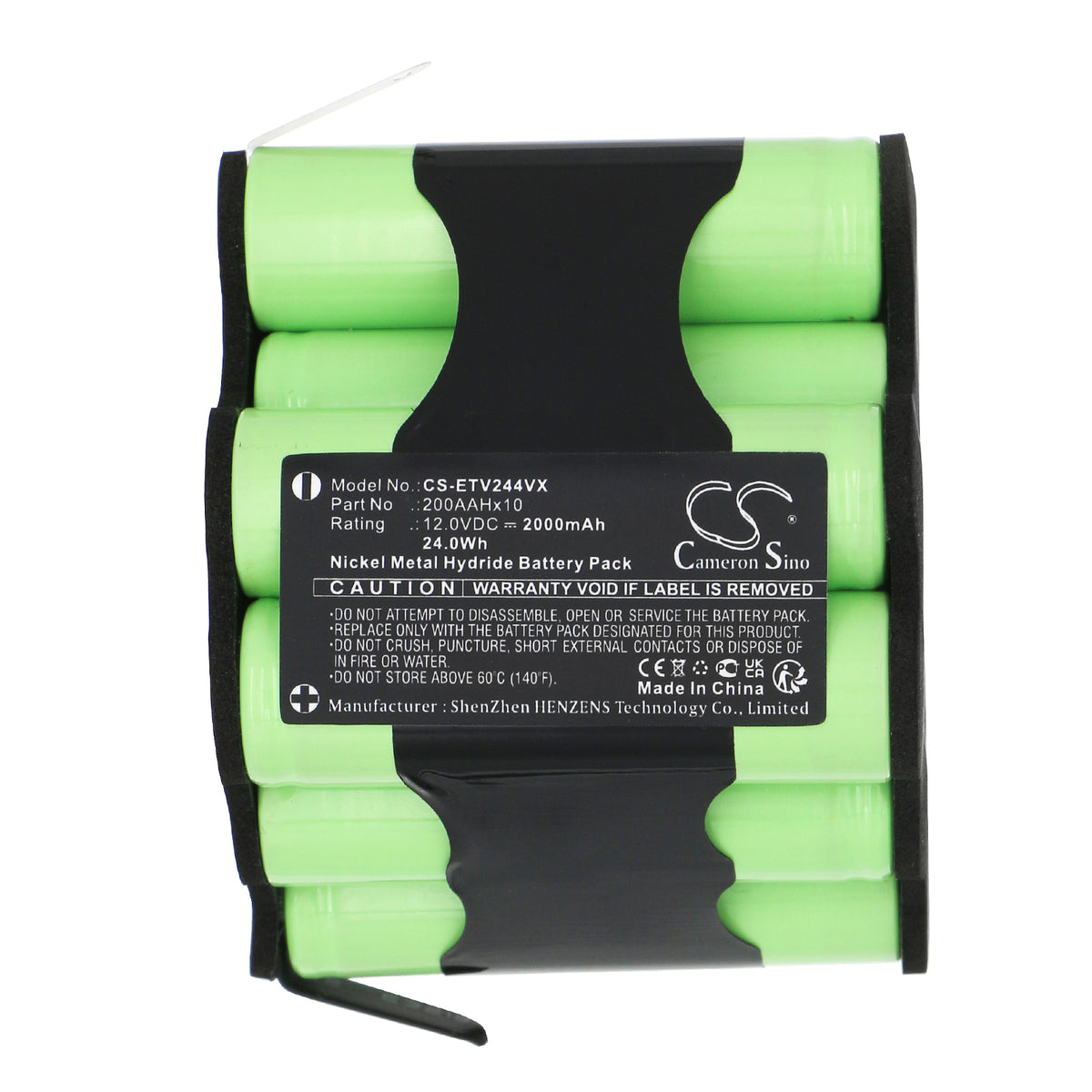 Replacement Battery for ETA 2442 Verto – Vacuum – 2000mAh / 12V