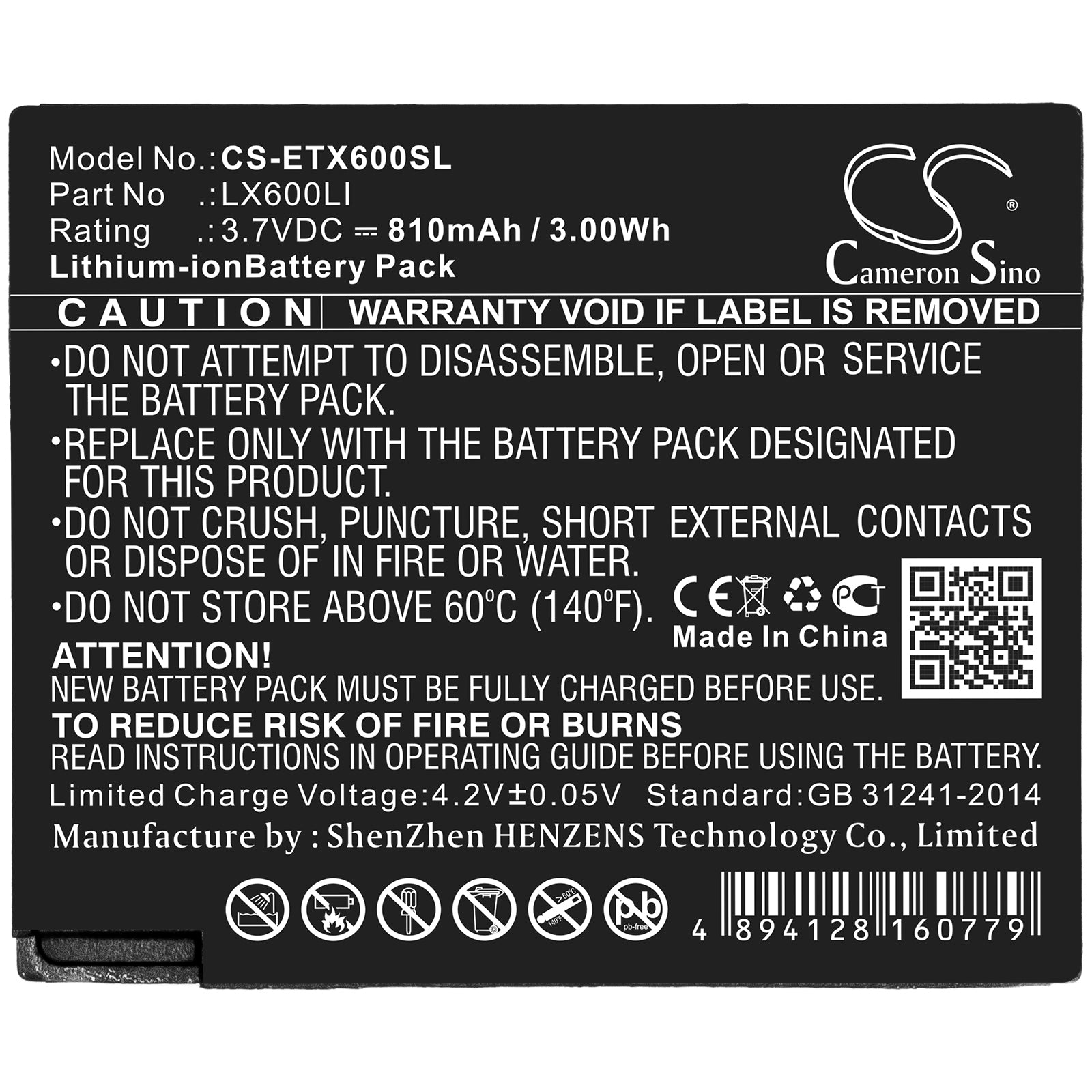 Replacement Battery for Eartec HUB – Wireless Headset – 810mAh / 3.7V - image 3