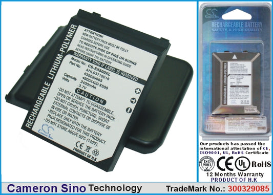 Replacement Battery for E-TEN | Pharos glofiish X500 – Mobile, SmartPhone – 2400mAh / 3.7V