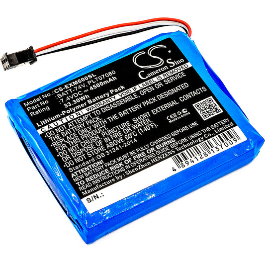 Replacement Battery for Extech MS6000 – Equipment, Survey, Test – 4500mAh / 7.4V