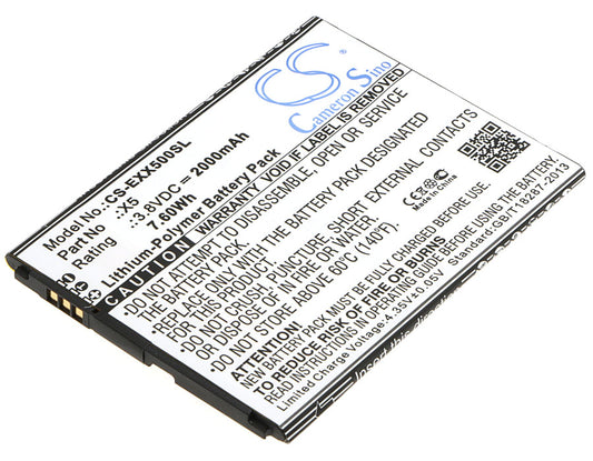 Replacement Battery for Explay X5 – Mobile, SmartPhone – 2000mAh / 3.8V