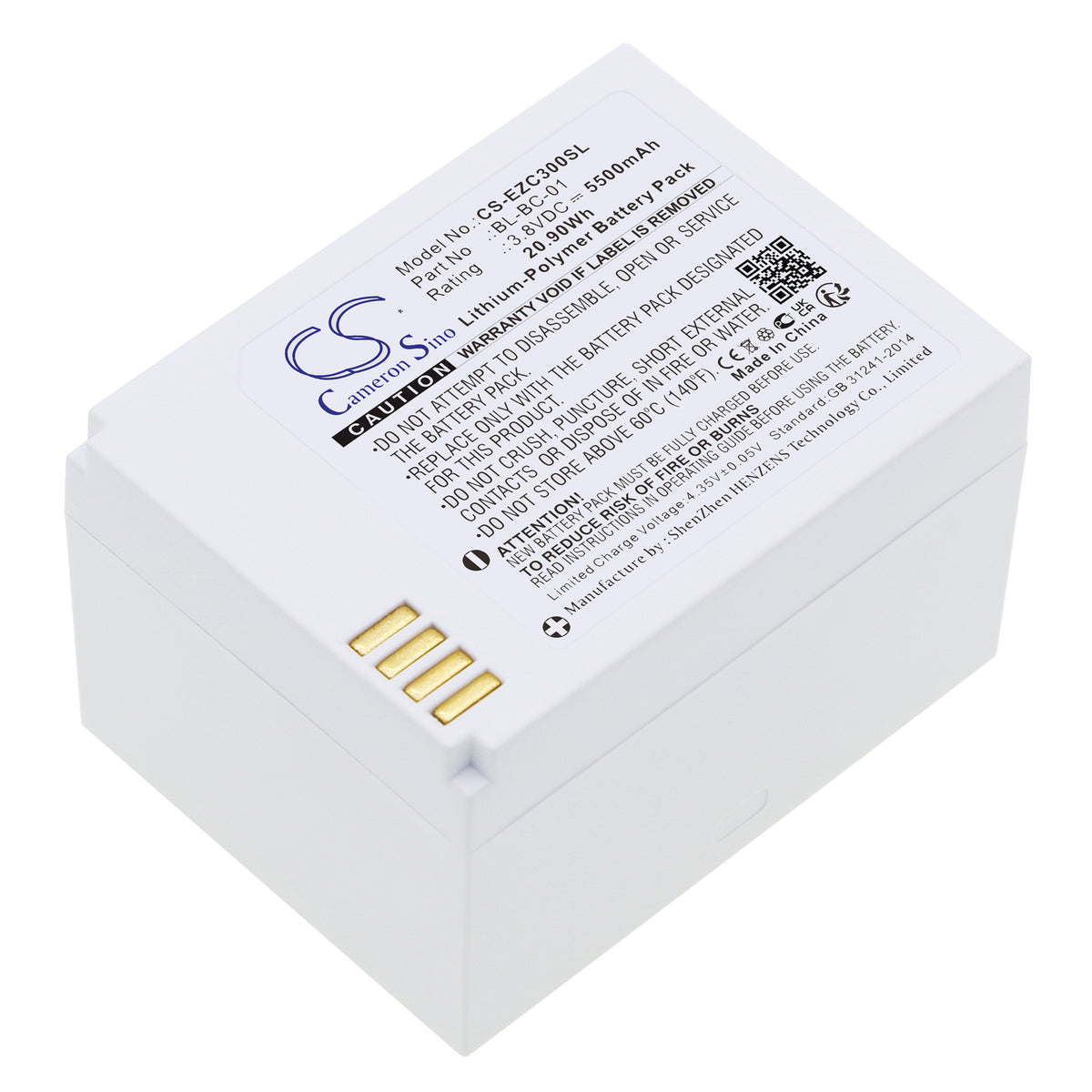 Replacement Battery for Ezviz C3A – Home Security Camera – 5500mAh / 3.8V