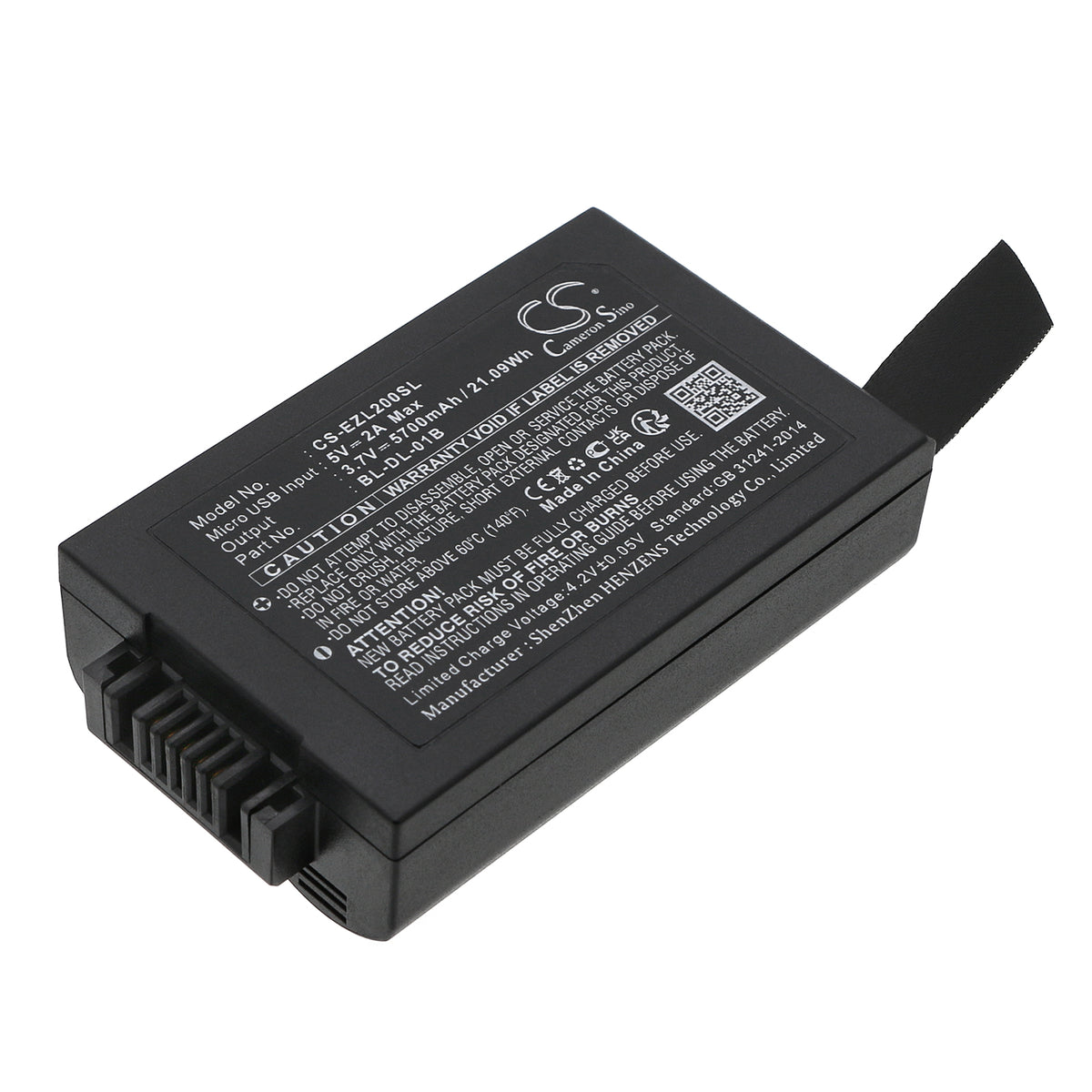 Replacement Battery for Ezviz DL20VS – Door Lock – 5700mAh / 3.7V