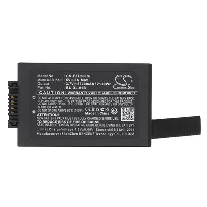 Replacement Battery for Ezviz DL20VS – Door Lock – 5700mAh / 3.7V