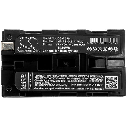 Replacement Battery for Aputure  AMARAN AL-528C – Camera – 2000mAh / 14.8Wh / 7.4V