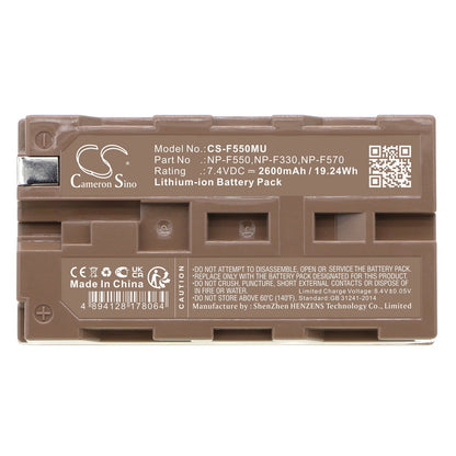Replacement Battery for Fujitsu  LT C-500 – Camera – 2600mAh / 19.24Wh / 7.4V