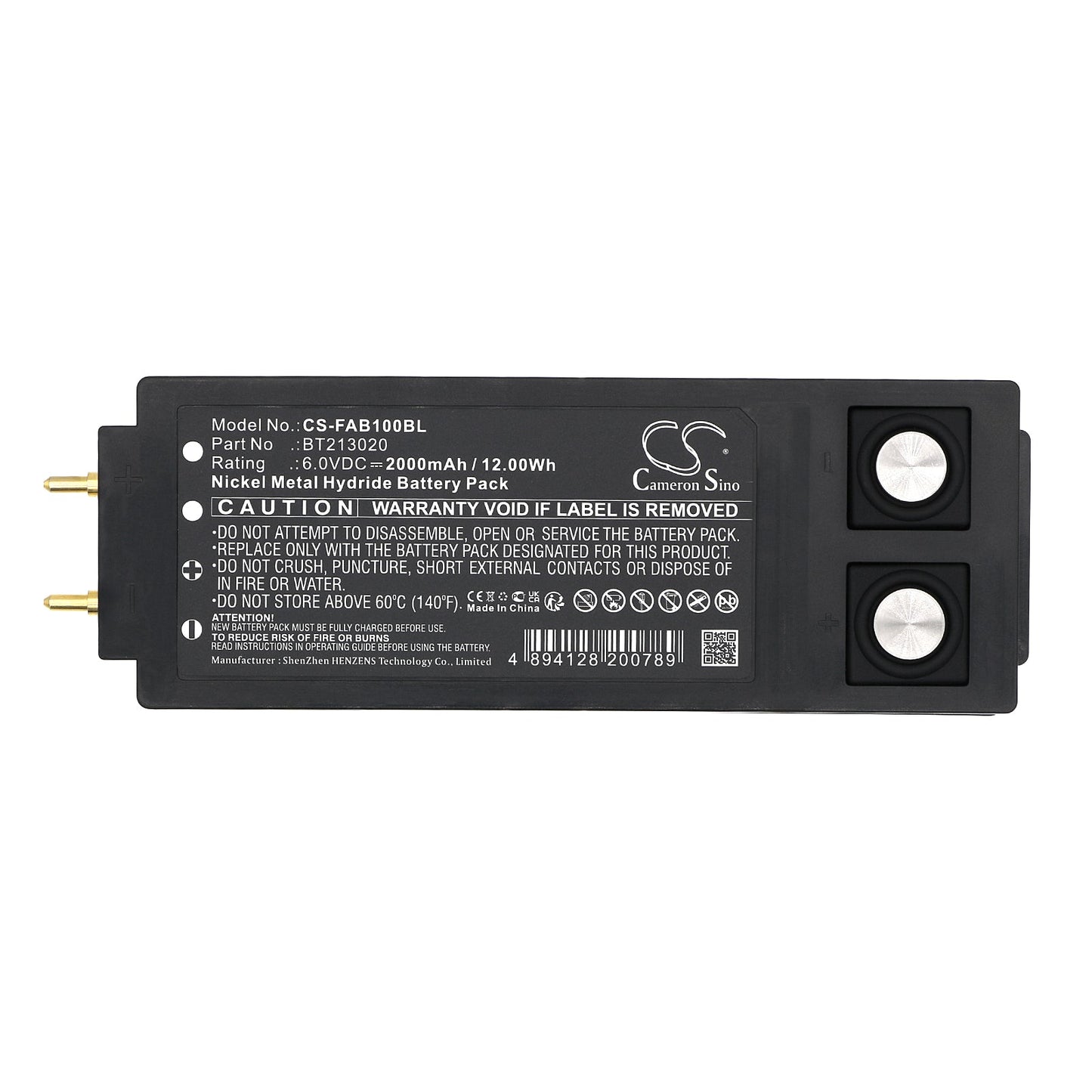 Replacement Battery for HBC  TTB 10 – Crane Remote Control – 2000mAh / 12.00Wh / 6.0V