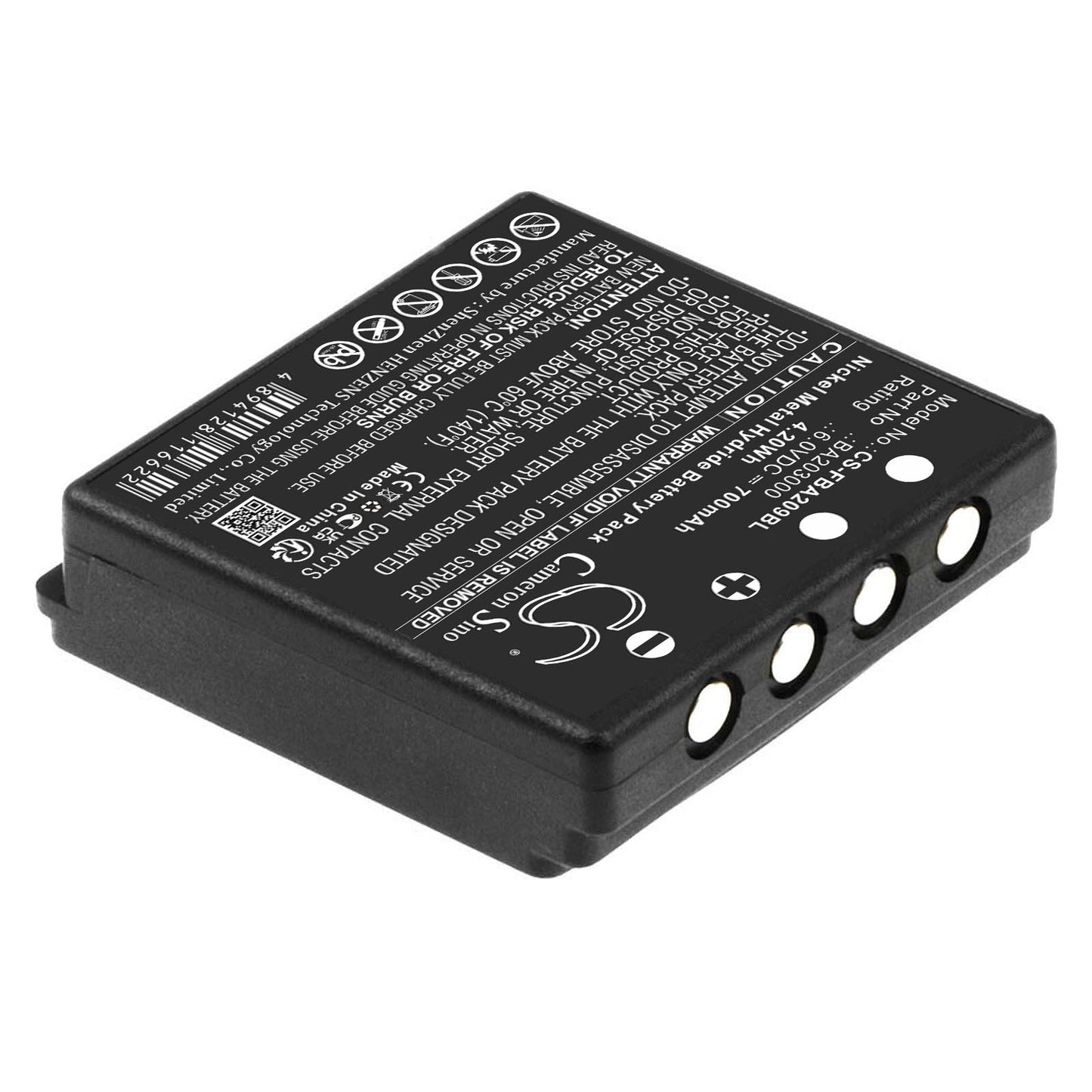 Replacement Battery for HBC  FBFUB09N – Crane Remote Control – 700mAh / 4.20Wh / 6.0V