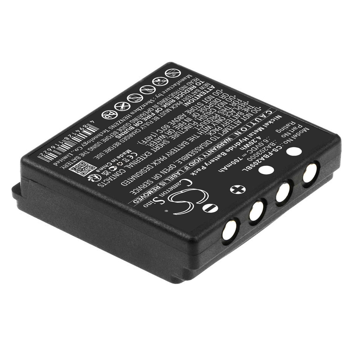 Replacement Battery for HBC FUB9NM – Crane Remote Control – 700mAh / 6V