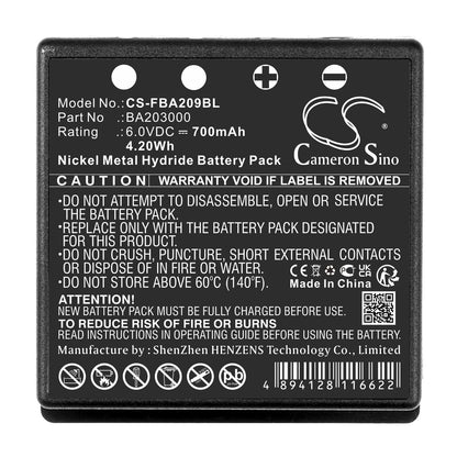 Replacement Battery for HBC FUB9NM – Crane Remote Control – 700mAh / 6V