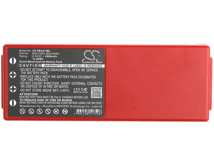Replacement Battery for Liebherr | HBC Funkst – Crane Remote Control – 2000mAh / 6V