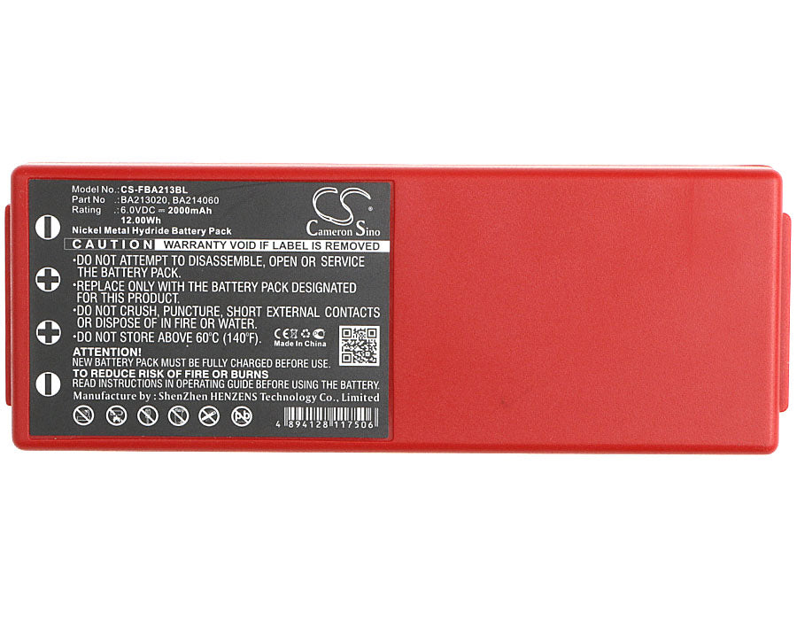 Replacement Battery for HBC  BA14061 – Crane Remote Control – 2000mAh / 12.00Wh / 6.0V