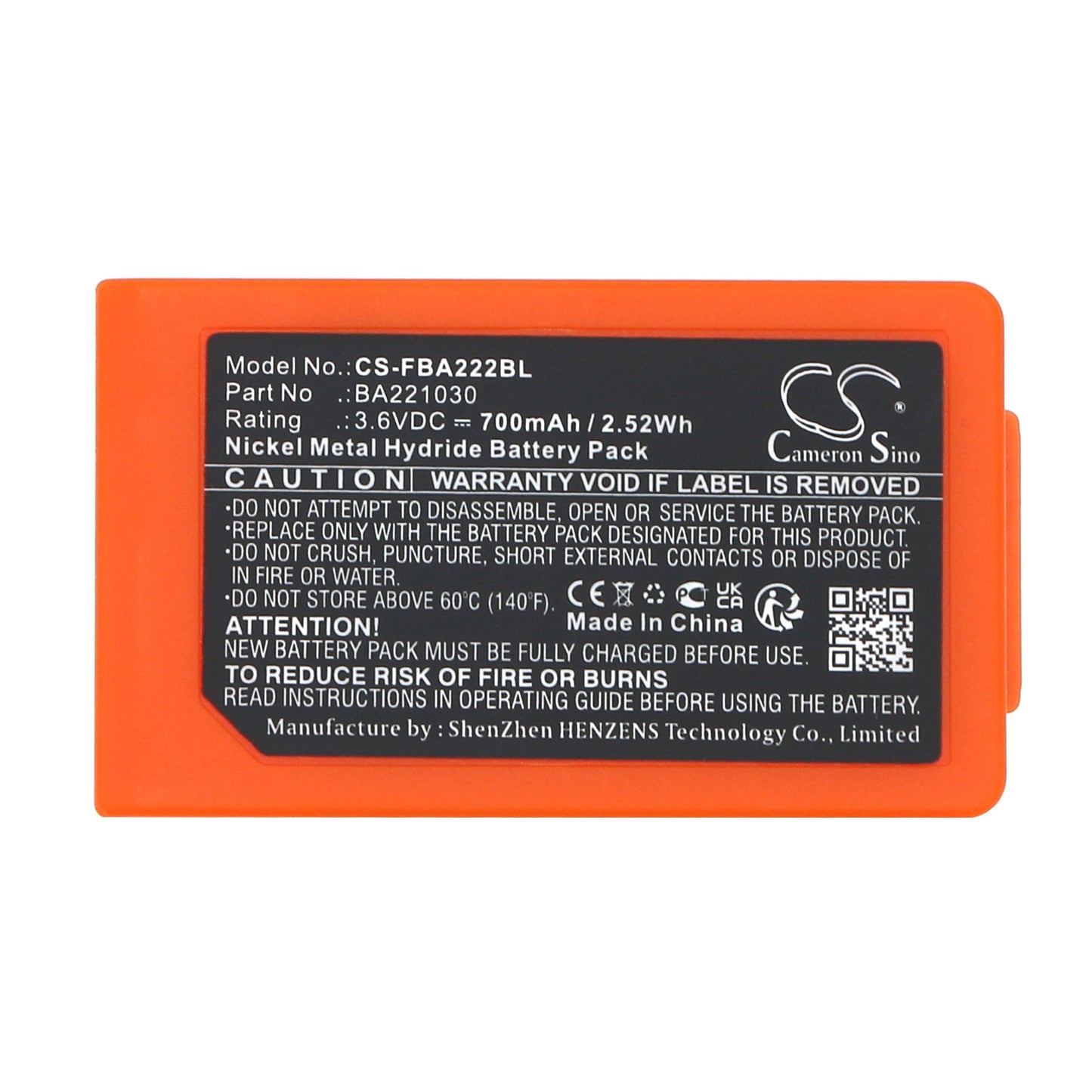 Replacement Battery for HBC  Patrol S – Crane Remote Control – 700mAh / 2.52Wh / 3.6V