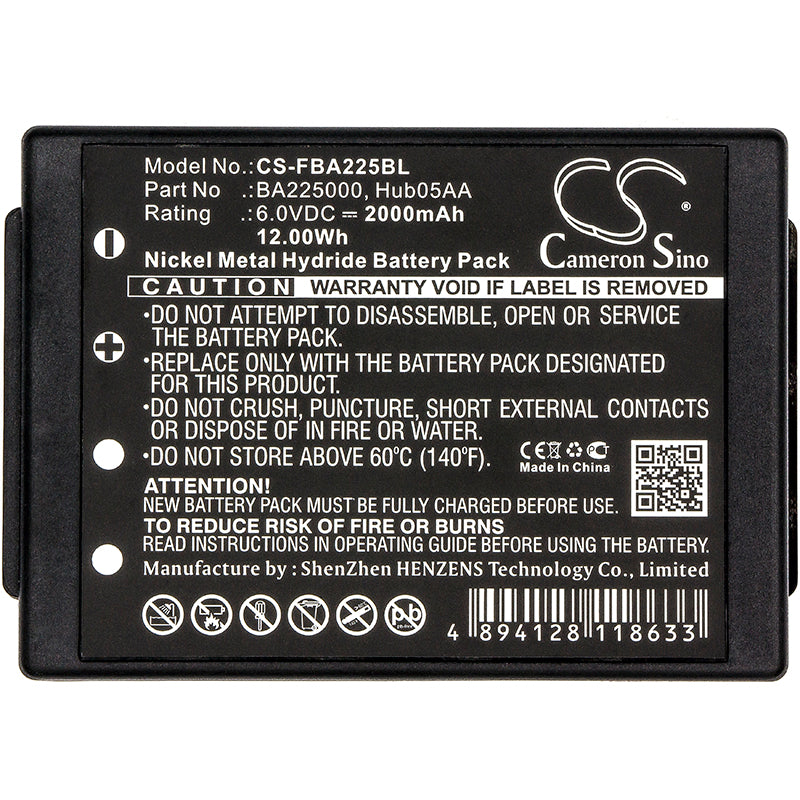 Replacement Battery for HBC Radiomatic Eco – Crane Remote Control – 2000mAh / 6V