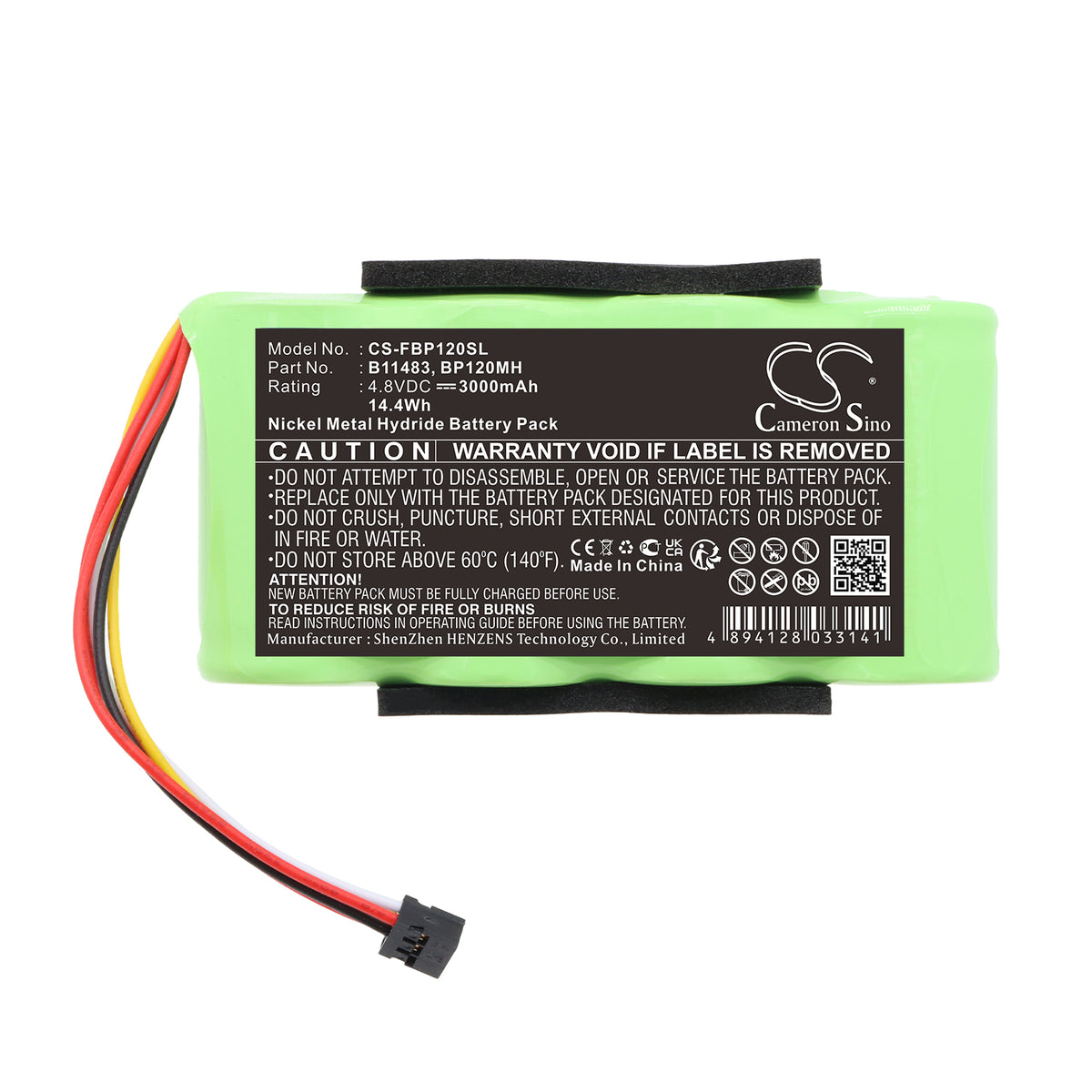 Replacement Battery for Fluke Scopemeter 120 – Equipment, Survey, Test – 3000mAh / 4.8V