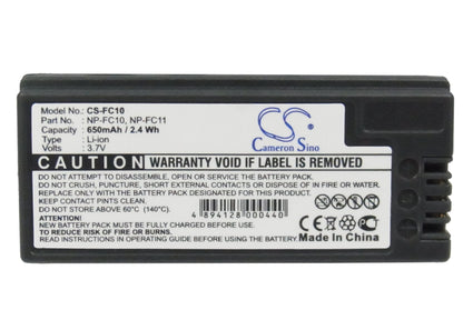 Replacement Battery for Sony Cyber-shot DSC-P12 – Camera – 650mAh / 3.7V