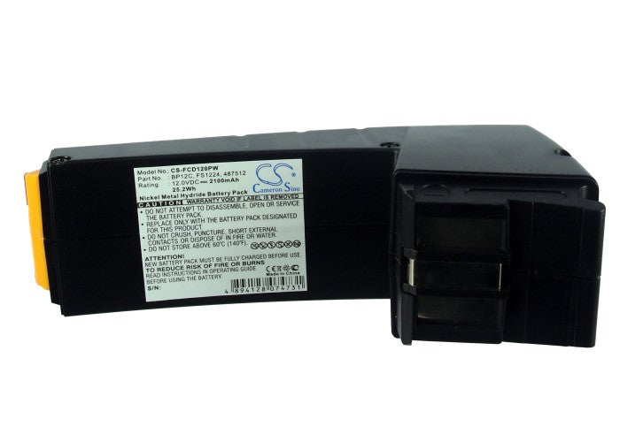 Replacement Battery for Festool  486831 – Power Tools – 2100mAh/25.2Wh / 12.0V