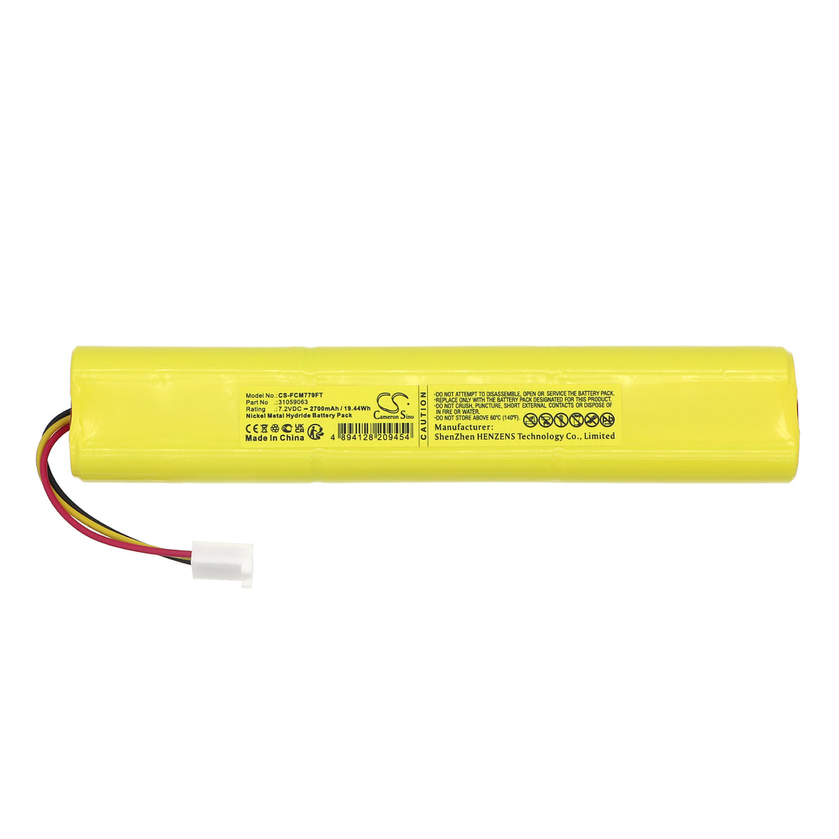 Replacement Battery for Facom 779.CL16 – Flashlight – 2700mAh / 7.2V
