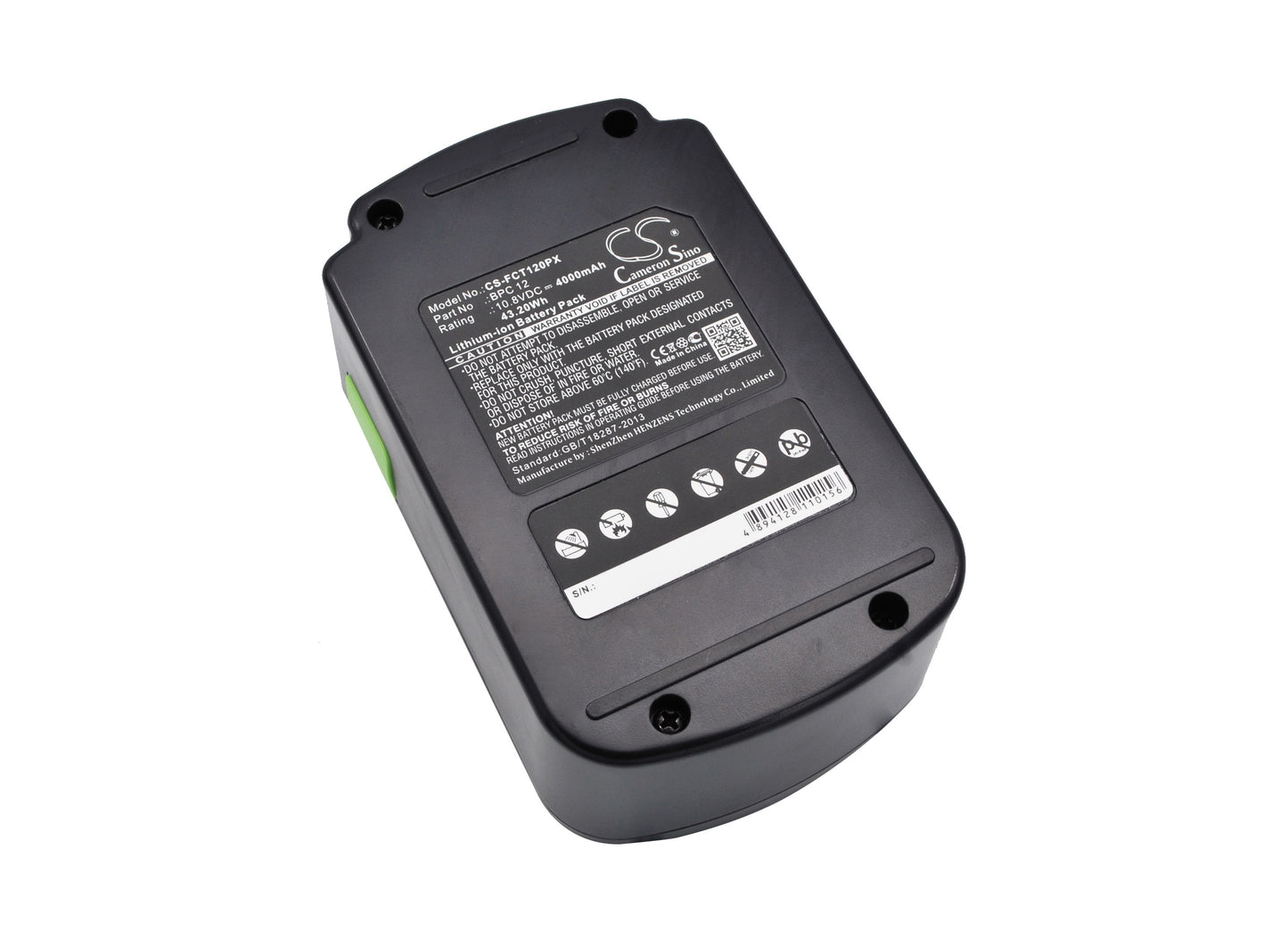 Replacement Battery for Festool T 12+3 – Power Tool – 4000mAh / 10.8V - image 1