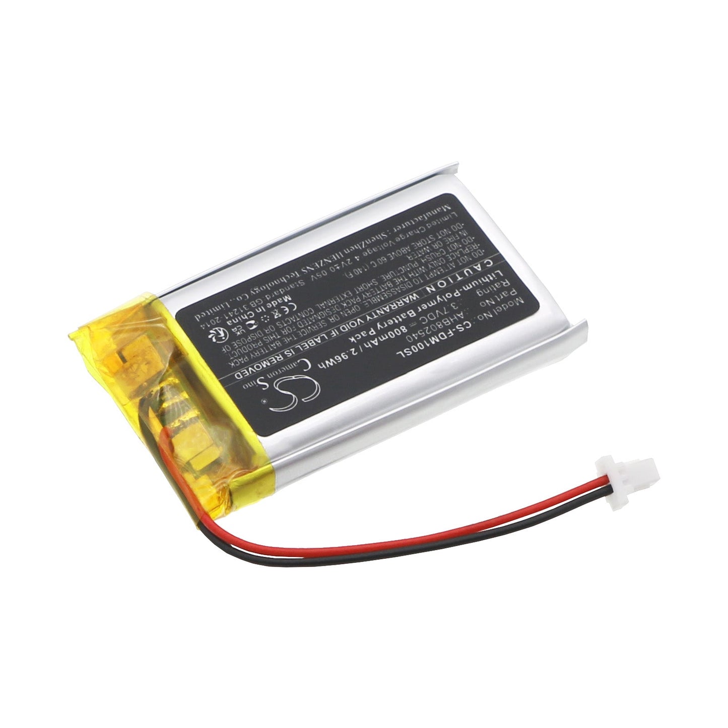 Replacement Battery for Fodsports  M1S Pro – Wireless Headset – 800mAh / 2.96Wh / 3.7V