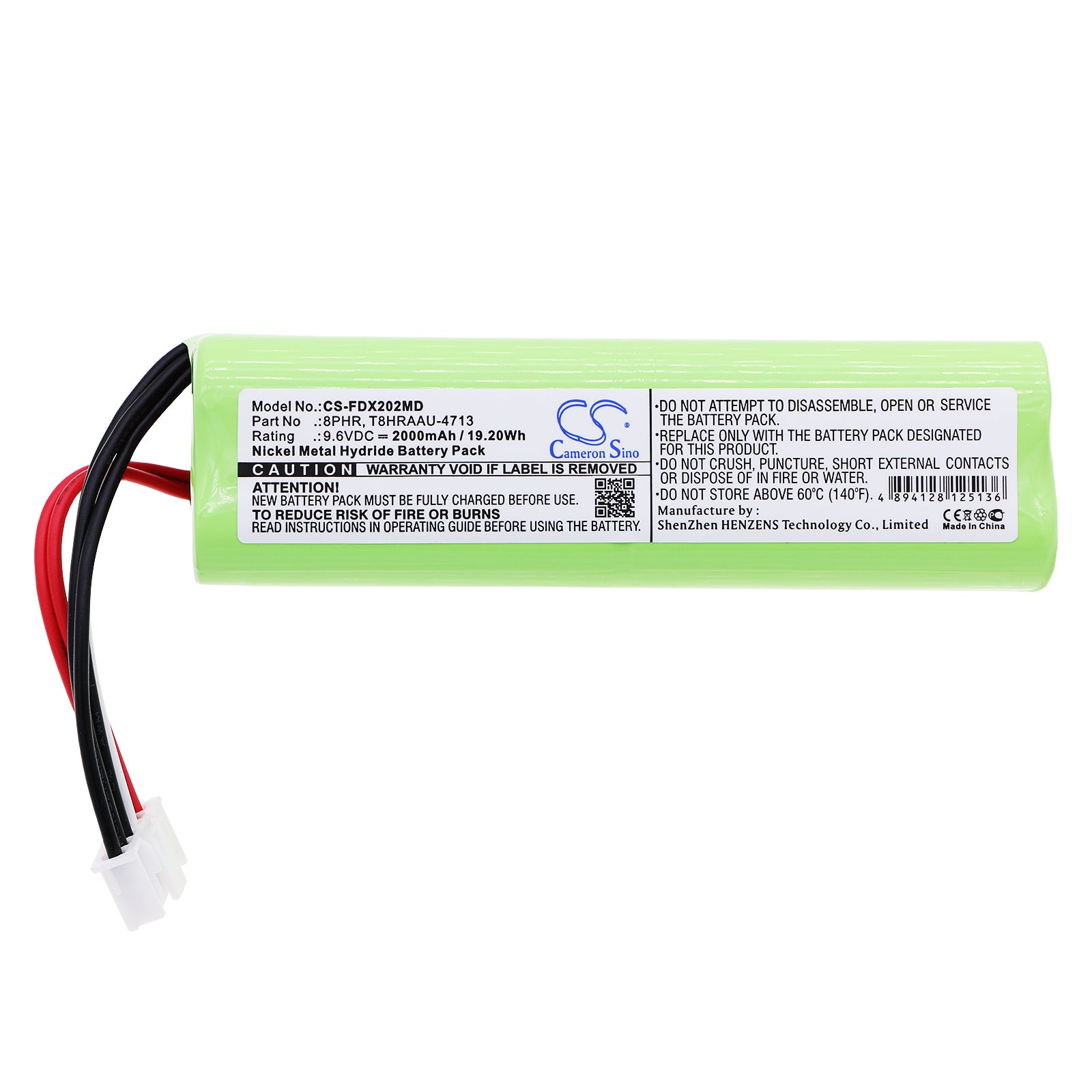 Replacement Battery for Fukuda ECG FX-2201 – Medical – 2000mAh / 9.6V - image 3