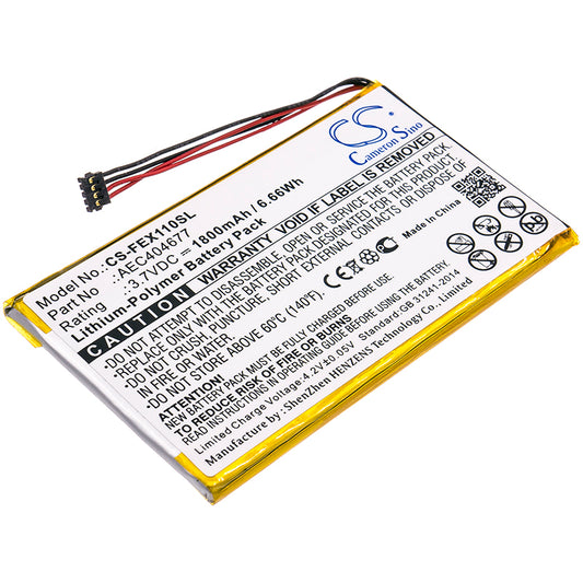 Replacement Battery for Fiio X1 ii – Amplifier – 1800mAh / 3.7V