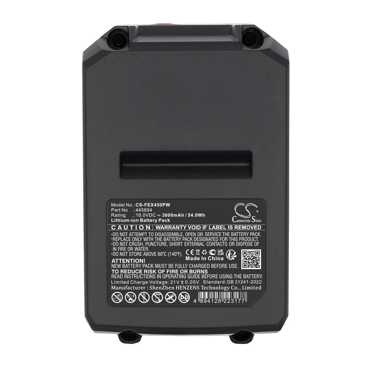 Replacement Battery for FLEX 517674 CS 45 18.0-EC C Compact cordless circular saw – Power Tool – 3000mAh / 18V