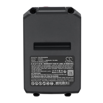 Replacement Battery for FLEX 517674 CS 45 18.0-EC C Compact cordless circular saw – Power Tool – 3000mAh / 18V