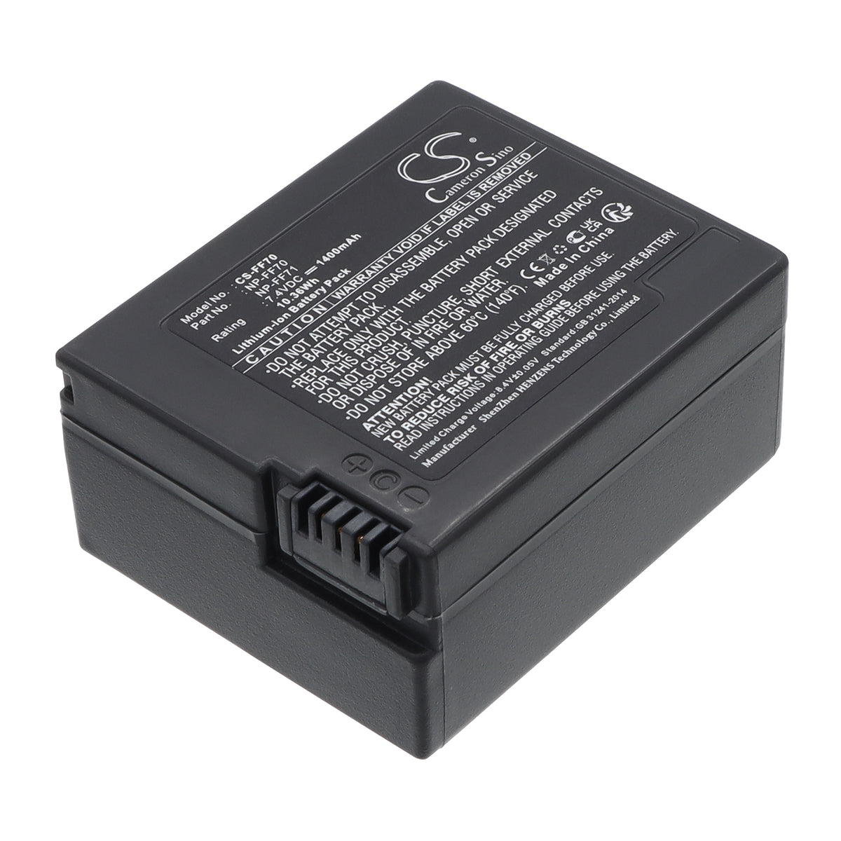 Replacement Battery for Sony DCR-PC9 – Camera – 1400mAh / 7.4V