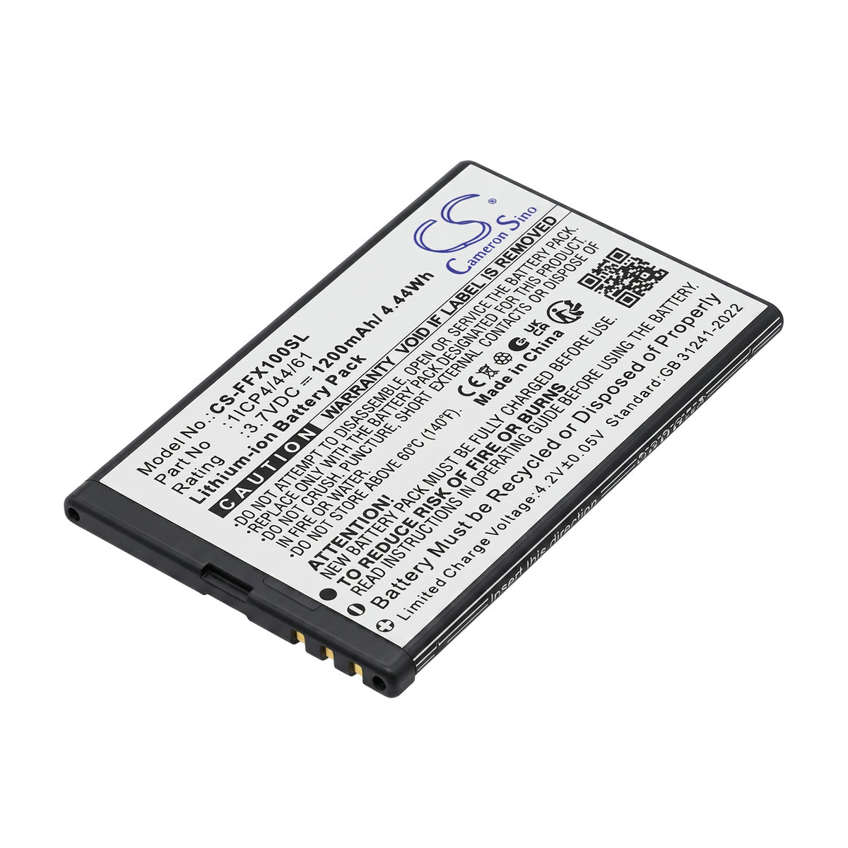 Replacement Battery for FAMOCO FX110 – ID Card Reader – 1200mAh / 3.7V